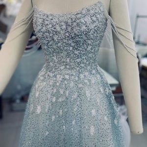 Beautiful Light/Aqua Blue Dress